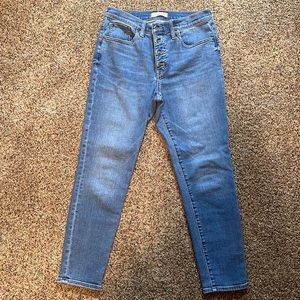 Madewell skinny crop mid-rise size 29